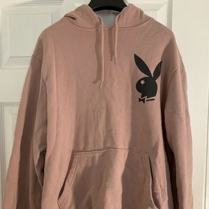 Pink Playboy Unisex Hoodie (small)